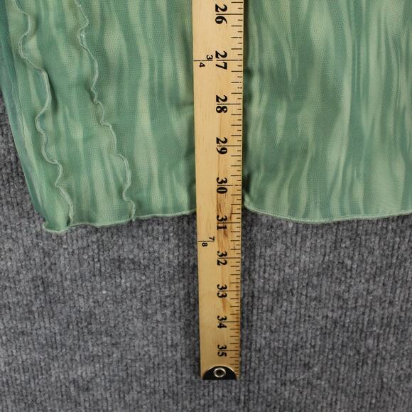 House Of CB Dress XS Dylan Green Colour Ivy Printed Mesh Lace Up Mini Sexy Party - Picture 16 of 16